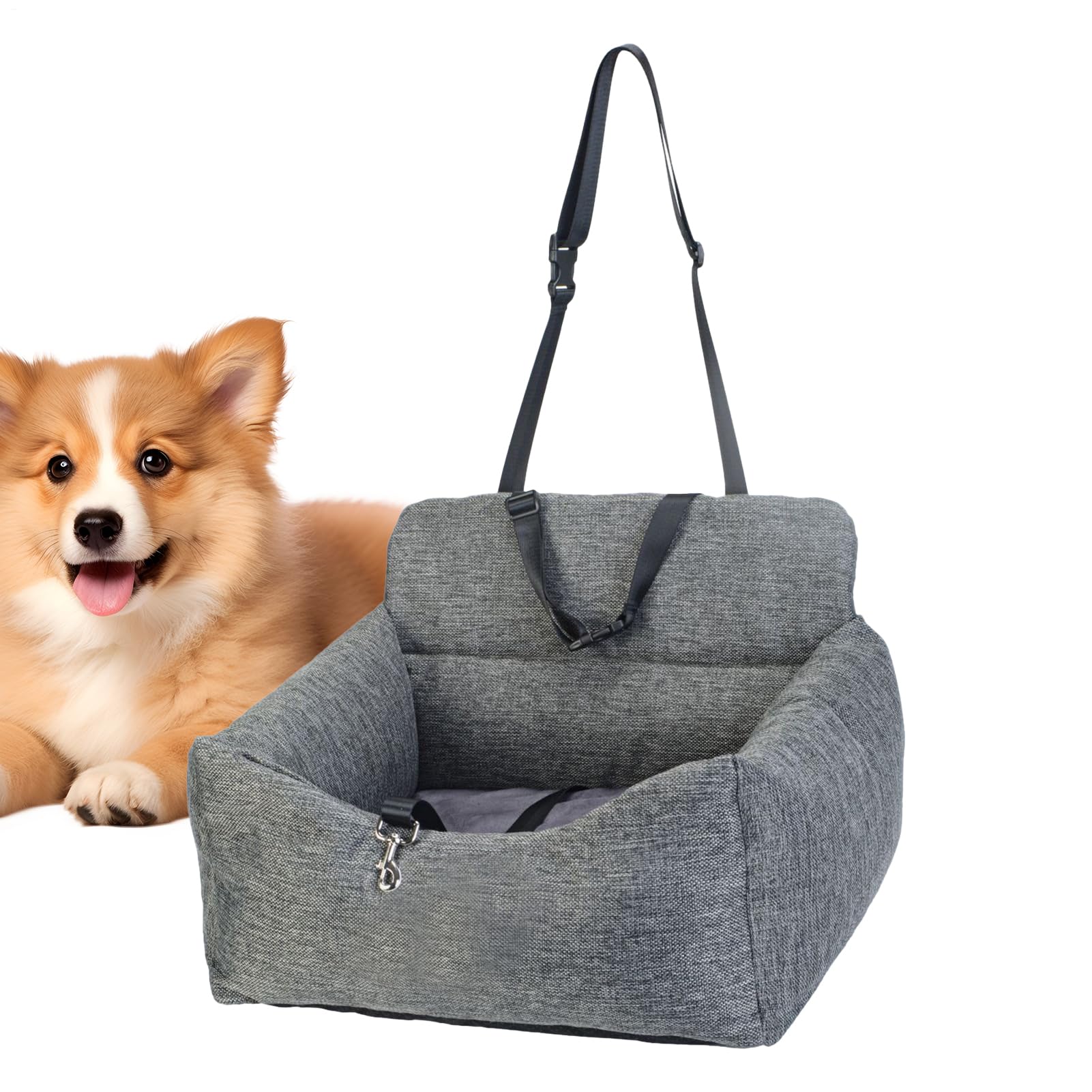 ¿Asiento Elevado de Viaje para Mascotas? Caseta portátil, Cama de Viaje | Transportador Plegable para Mascotas, Jaula Impermeable para Perros para Razas pequeñas, Gatos, cojín extraíble, diseño