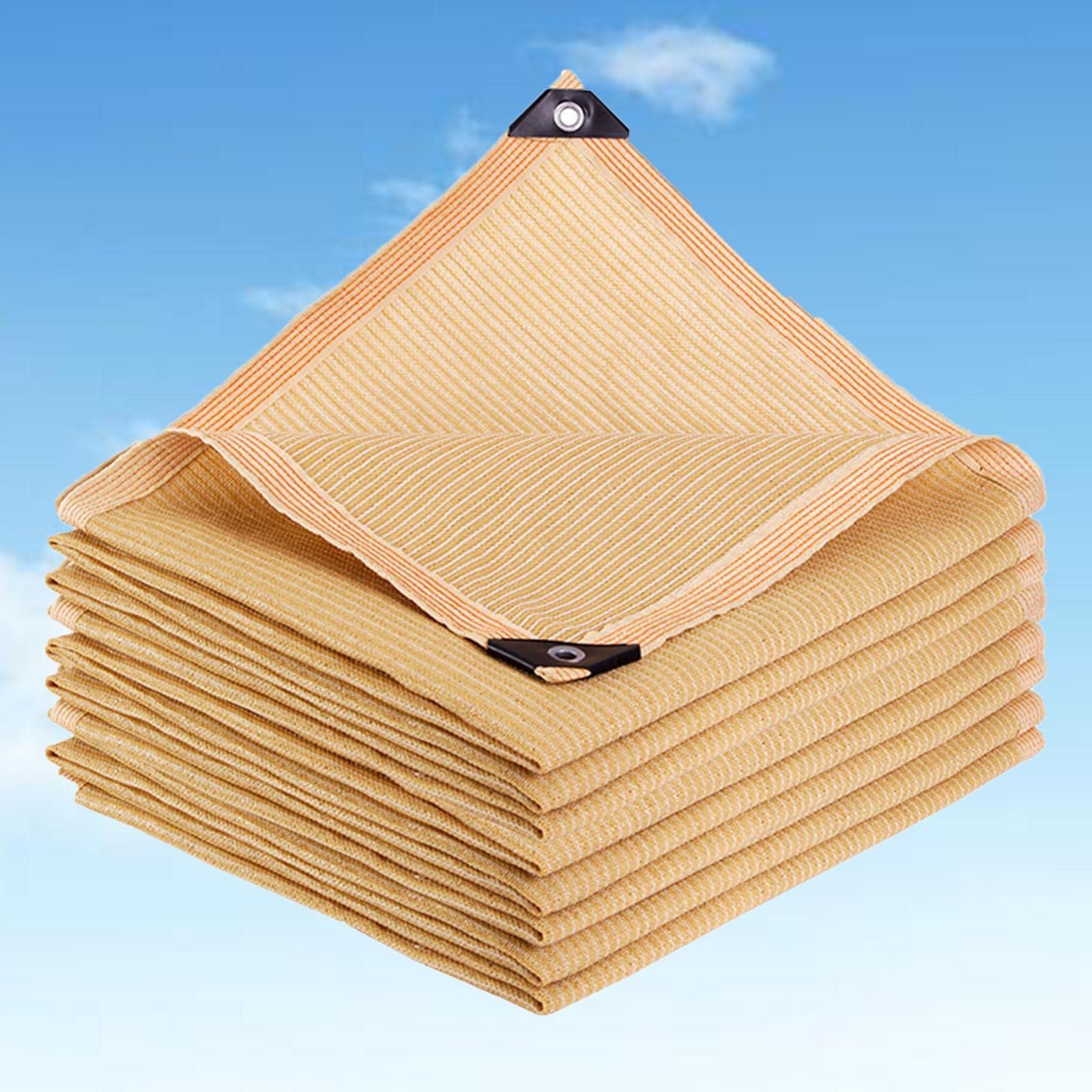 moskitiera balkonowa, ochrona prywatności, beżowa moskitiera, moskitiera przeciwsłoneczna, konfigurowalna, rolety zaciemniające pergolę,Beige-3x6m(9.8 * 19.7ft)