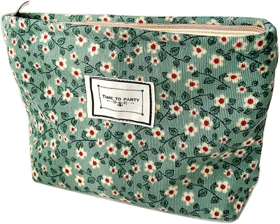 LETGO Small Makeup Bag For Purse,Floral Summer Flower