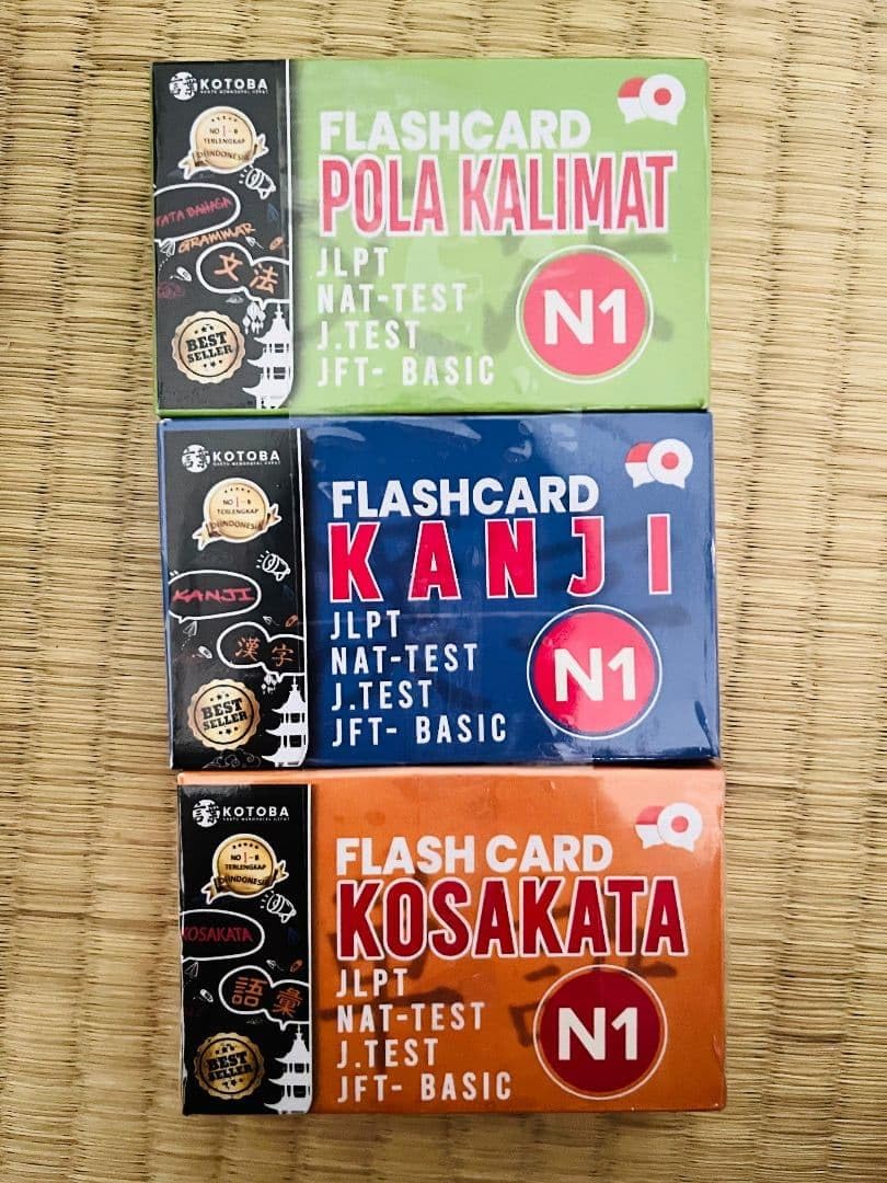 FLASHCARD KANJI N1 セット