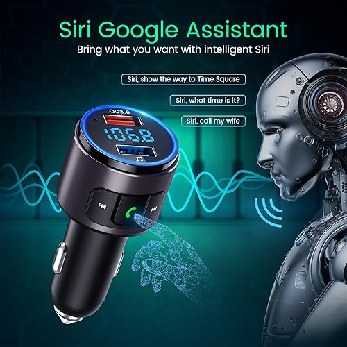 Miniatura 6 de Transmisor FM Actualizado V5.0 para Coche - Marrón