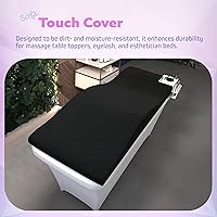 Vista 4 de Cubrecama de pestañas Almohadilla ergonómica de espuma viscoelástica con funda de felpa, cojín de mesa de spa para tecnología de pestañas, colchón