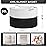INDRESSME Large Cotton Rope Baskets for Storage, 21.7 x 13.8 Blanket Storage for Living Room Toy Baskets Kids, Baby Laundry Basket for Dirty Clothes, Pillows, 90L White & Black