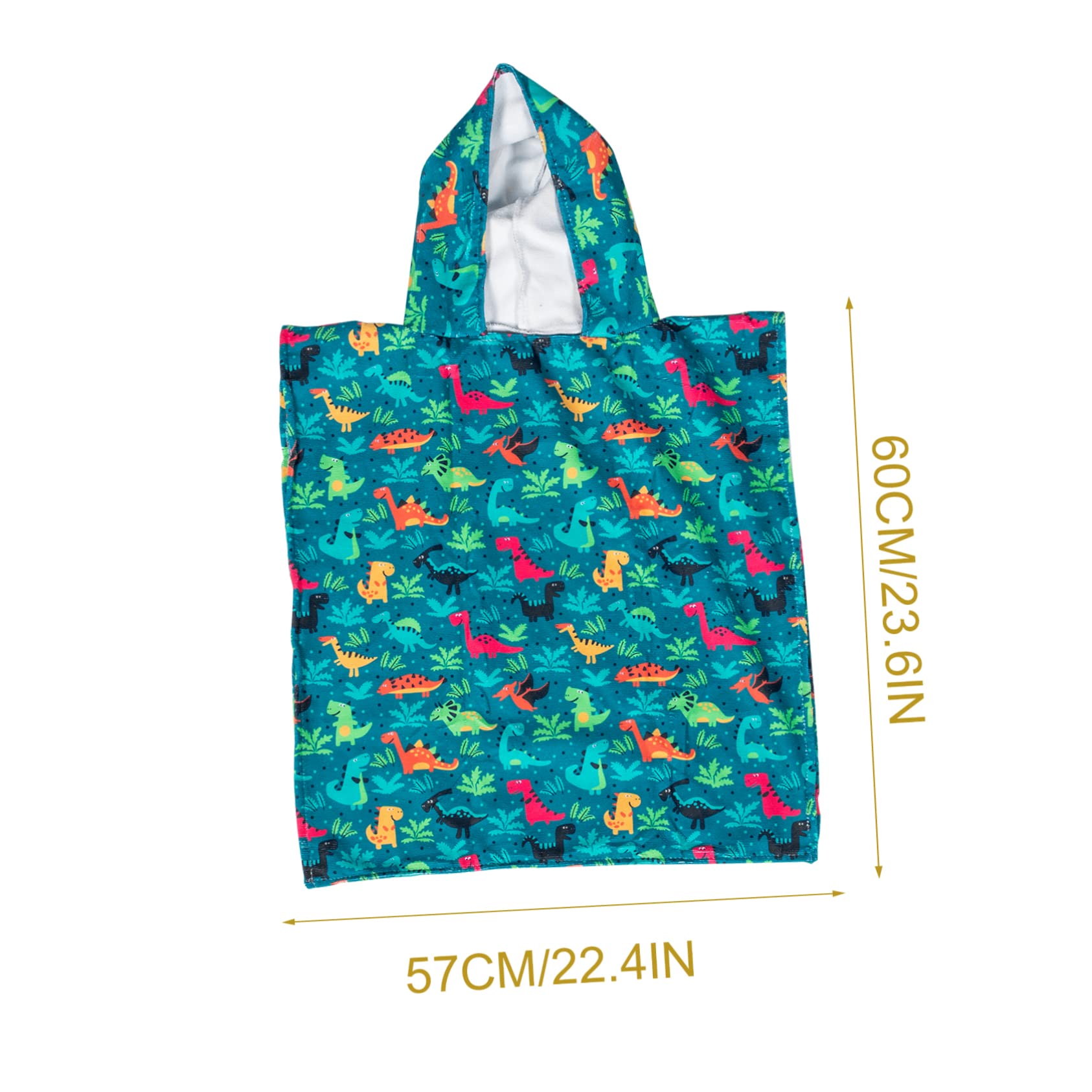 Zerodeko 2stücke Hooded Badetuch Aus Mikrofaser Für Junge Mädchen Saugfähiges Kapuzenhandtuch Mit Dino- Für Kleinkinder Nach Dem Baden Strand Und Schwimmen