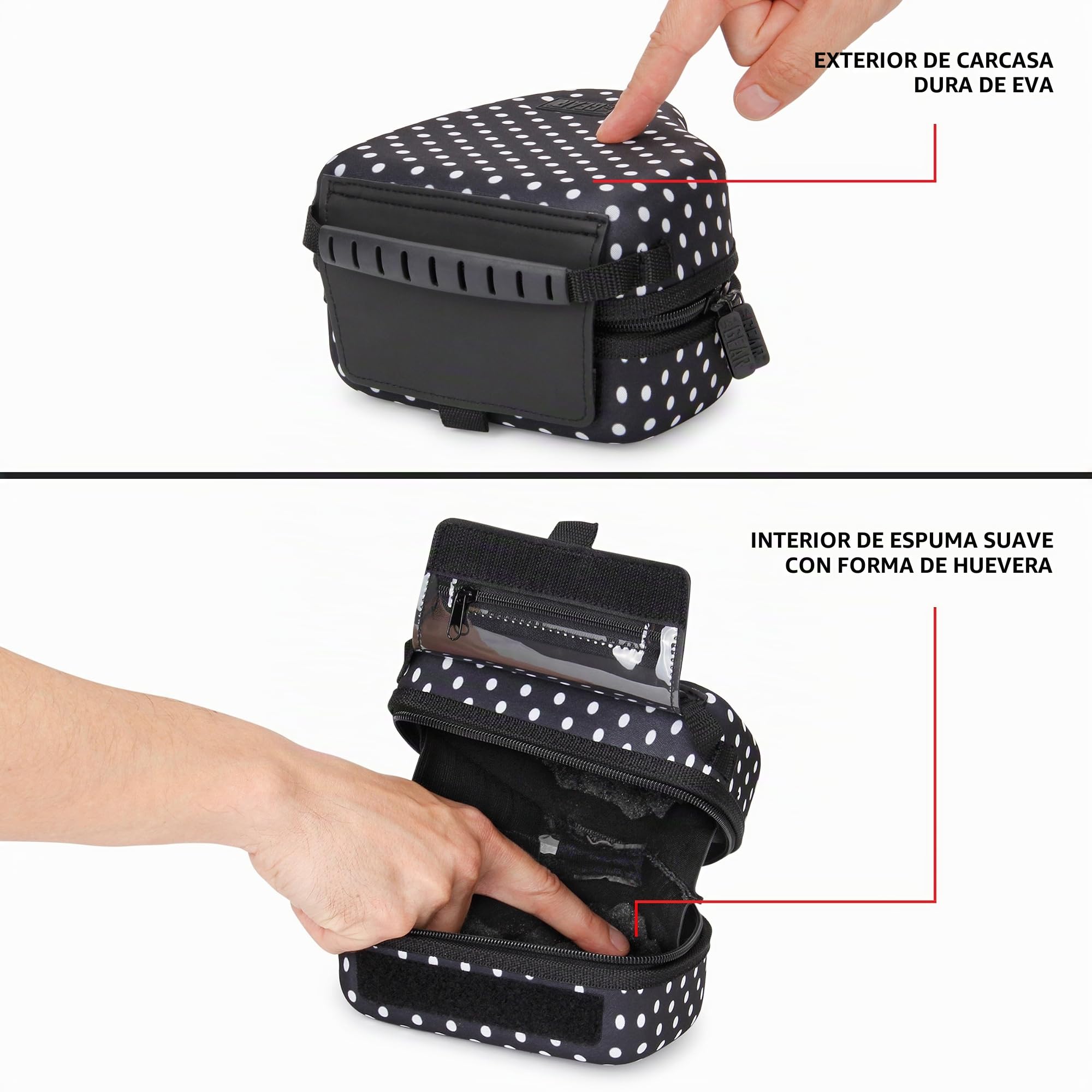 USA Gear Estuche rígido para cámara DSLR con protección EVA Moldeada, Apertura de Acceso rápido, Interior Acolchado y Mango de Goma