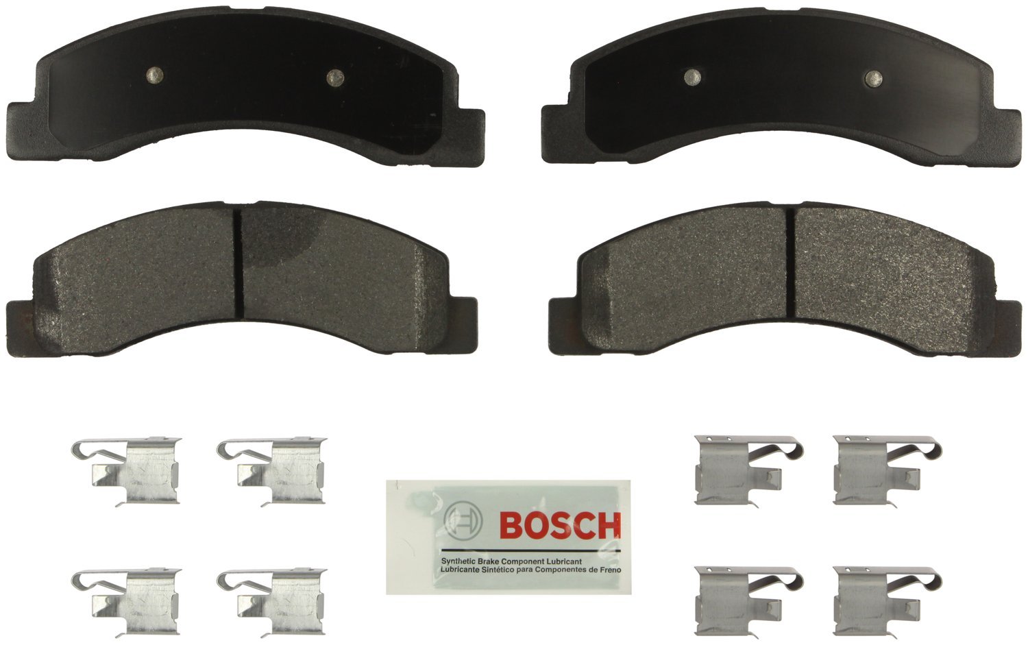 Bosch BE1324H Blue Disc Brake Pad Set with Hardware - FRONT — view 186