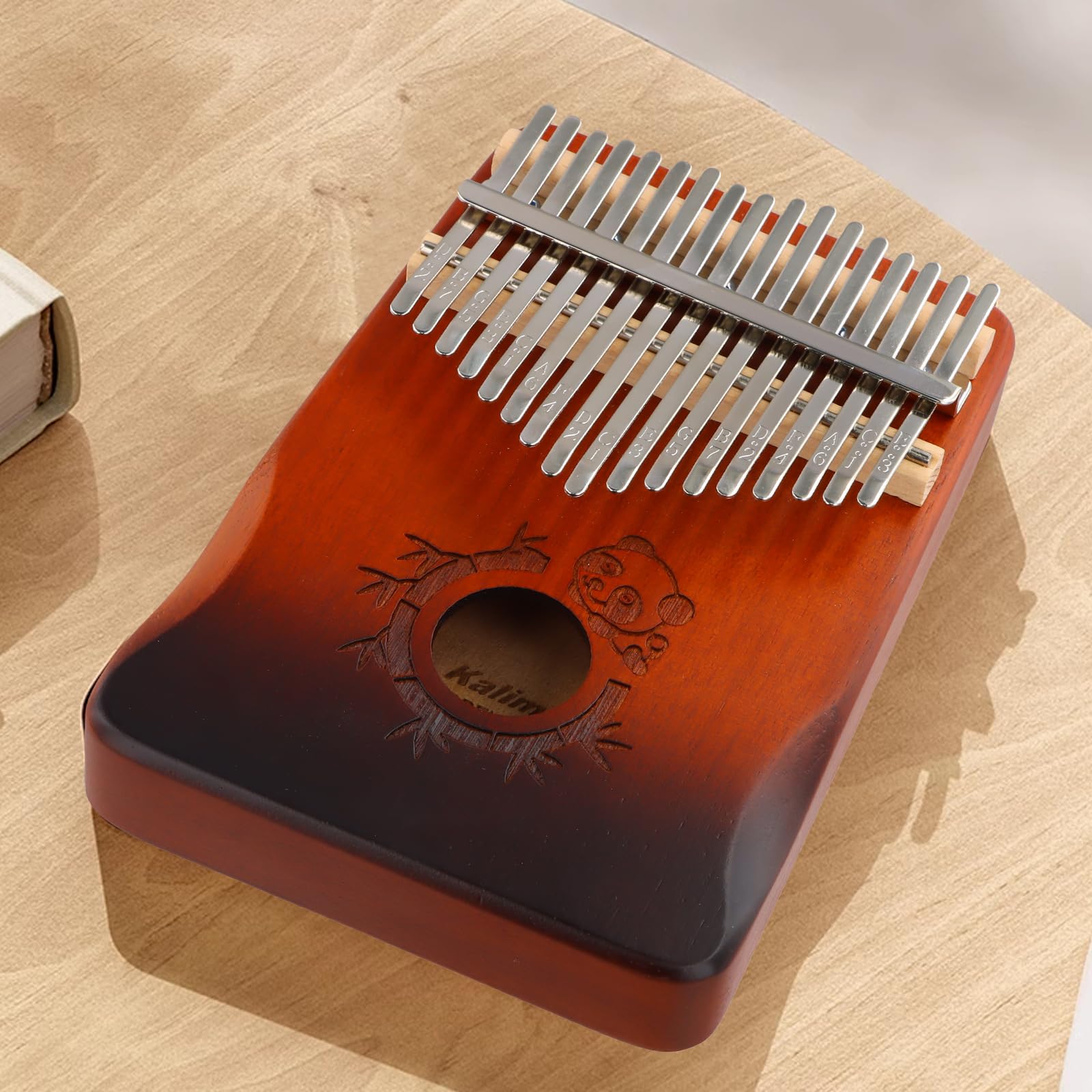 17 Tasti Thumb Piano, Kalimba Professionale, Portatile Mbira Pianoforte a Pollice, Kalimba Strumento Musicale con Borsa, Pianoforte a Dita in Mogano per Bambini Adulti Principianti Professionisti (C)