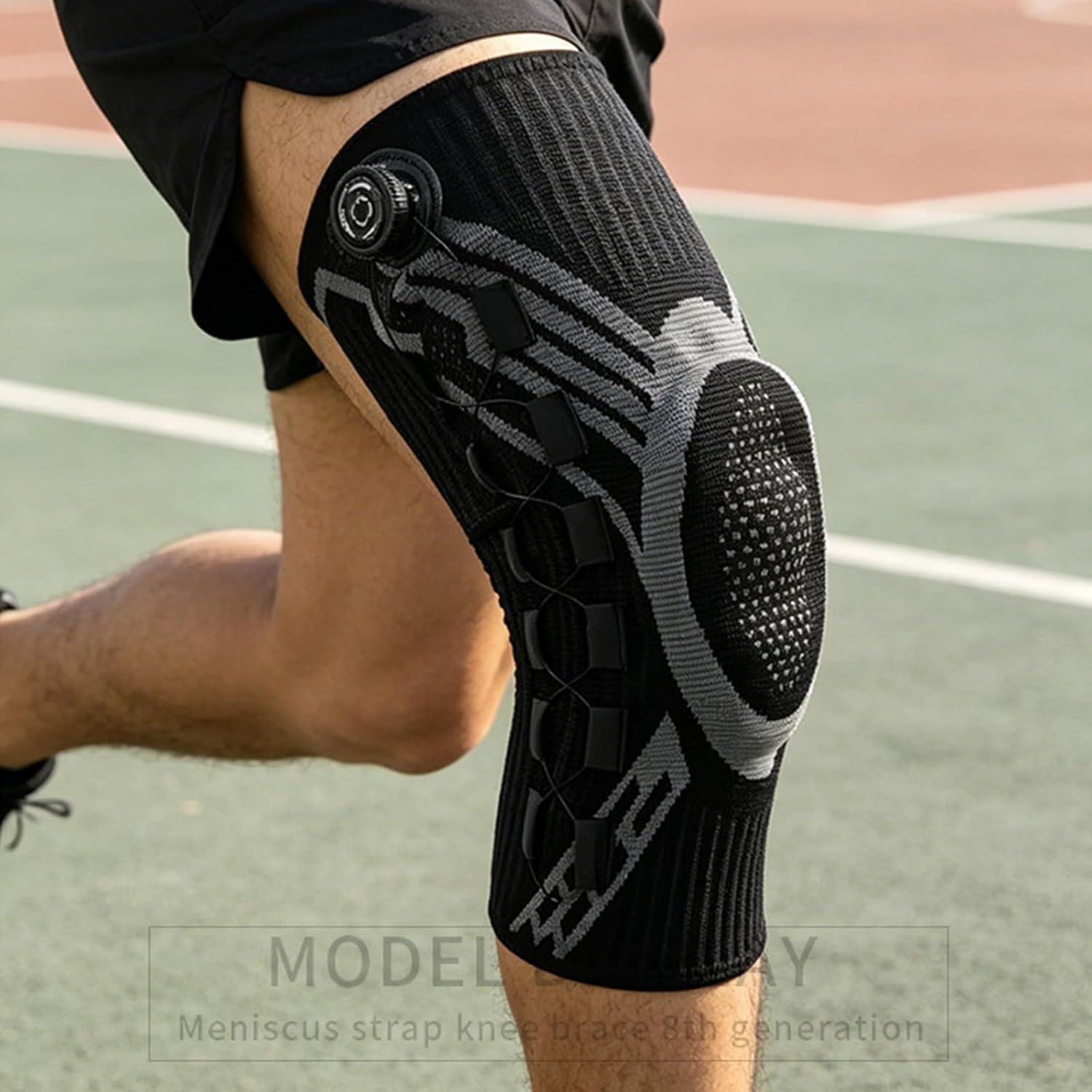 hejhncii Protective Knee Wrap Knee Sleeve with Gentle Layer and Breathable Fabric for Comfort During Extended Running Fitness Wrap