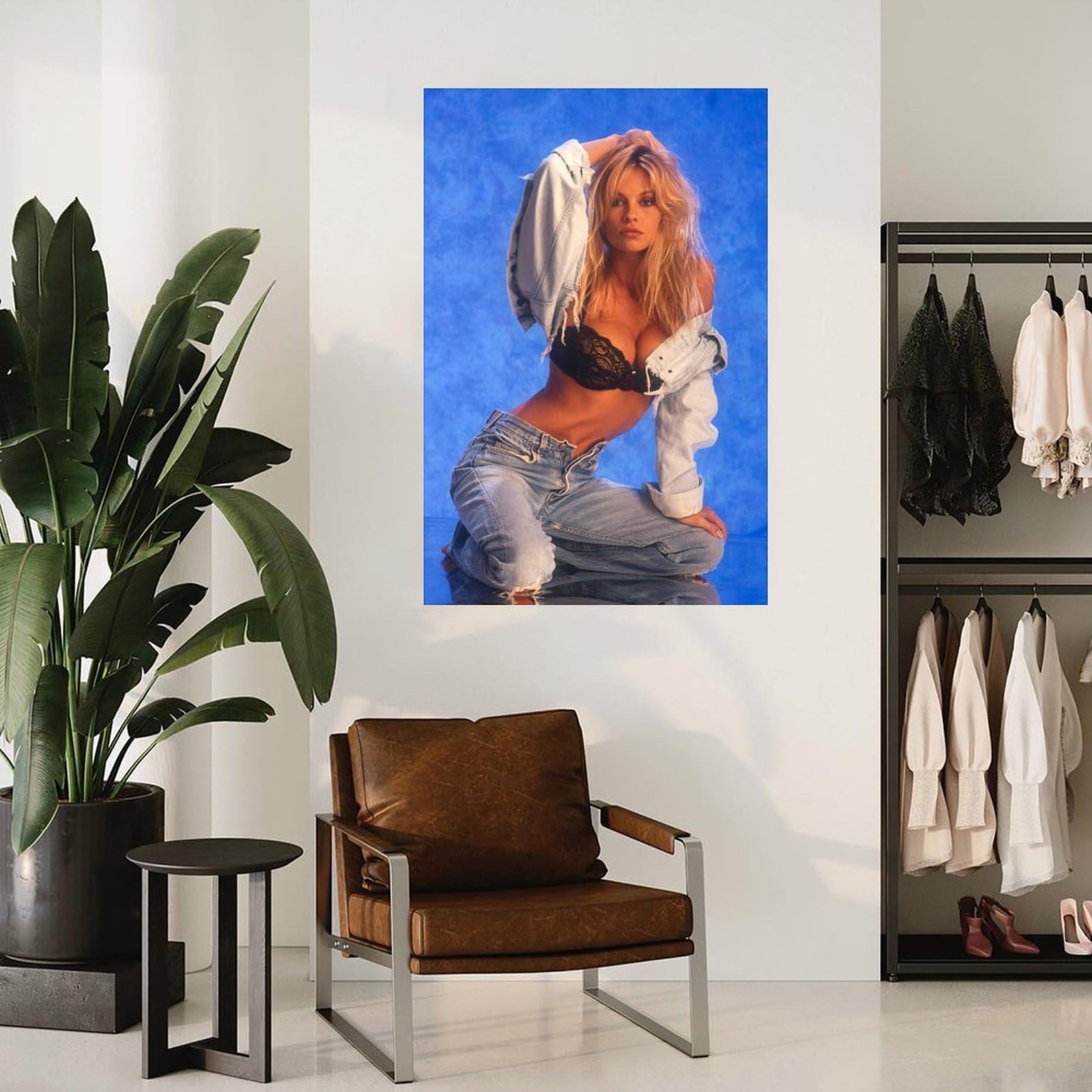 Toile Murale Déco Pamela Anderson - 60 X 90 Cm - Impression Haute Qualité Pour Salon, Chambre, Bureau