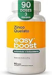Zinco Quelato Easy Boost Bisglicinato 100% 29mg 90 Capsulas