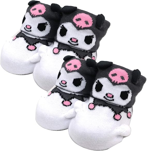 Amazon Co Jp 2足セット クロミちゃん ベビーソックス 赤ちゃん靴下 新生児 キッズソックス 滑り止め 0 1歳 サイズ7 10cm 服 ファッション小物