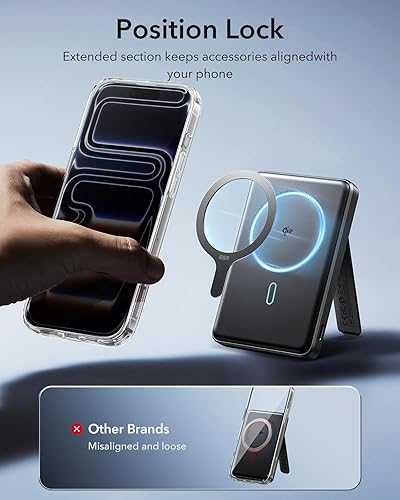 Miniatura 5 de ESR HaloLock - Anillo universal MagSafe 360, kit de conversión MagSafe, calcomanía MagSafe, compatible con iPhone 1414 Plus14 Pro14 Pro Max y