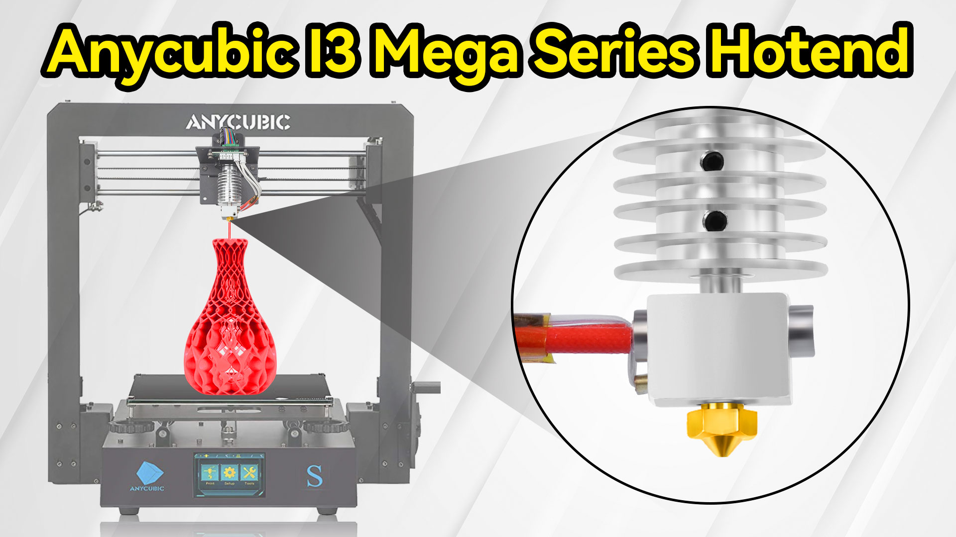 Anycubic i3 mega hotend Aluminum V5 Extruder Hotend Print 12V 40W