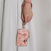 Vista 5 de bolimoss Cordón con cartera, funda de identificación con cremallera y cordón, soporte para credencial, cartera con cordón para mujer, cartera