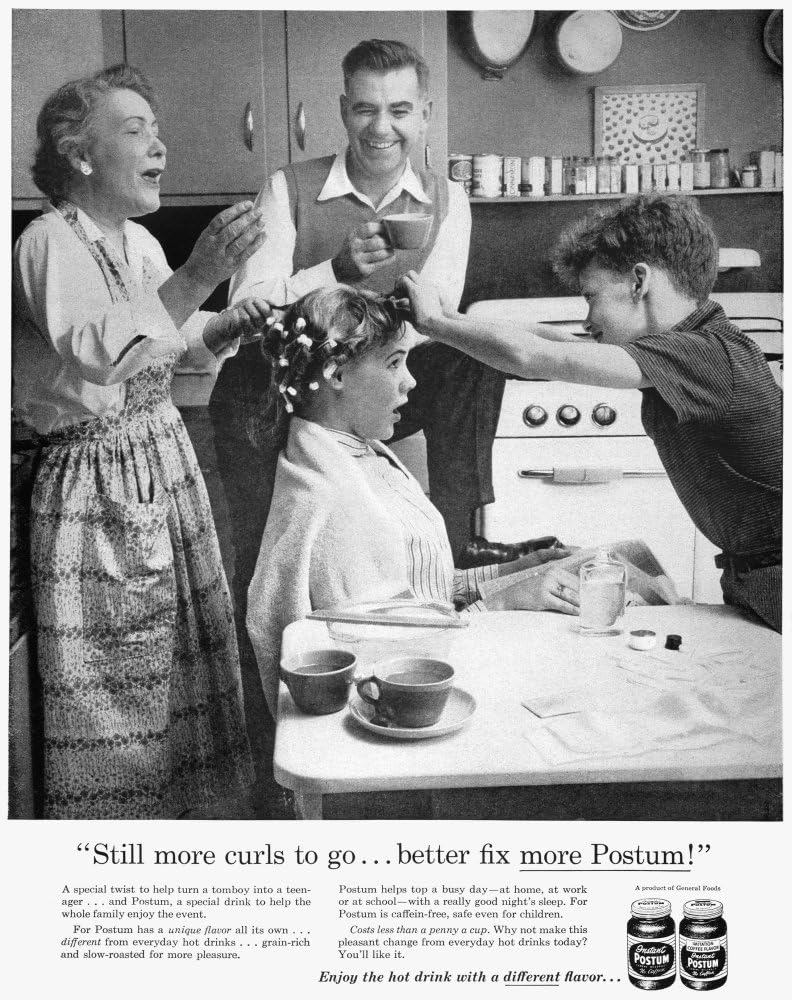 Postum Advertisement 1957 NStill More Curls To Go Better Fix More Postum Advertisement For Instant Postum From An American Magazine Poster Print by (18 x 24)