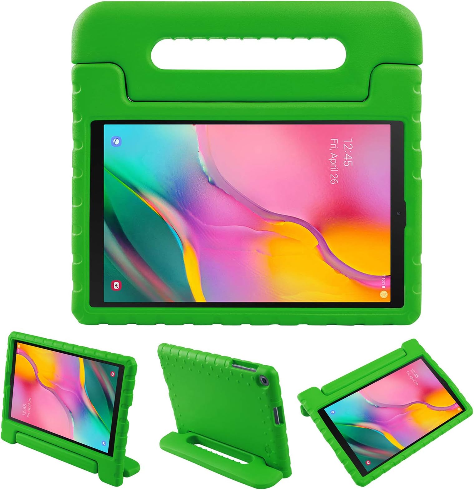 BelleStyle Kids Case for Samsung Galaxy Tab A 10.1 2019 SM-T510 SM-T515, Kids Friendly Shockproof Light Weight Protective Case Handle Stand Cover for Galaxy Tab A 10.1 Inch 2019 T510 T515
