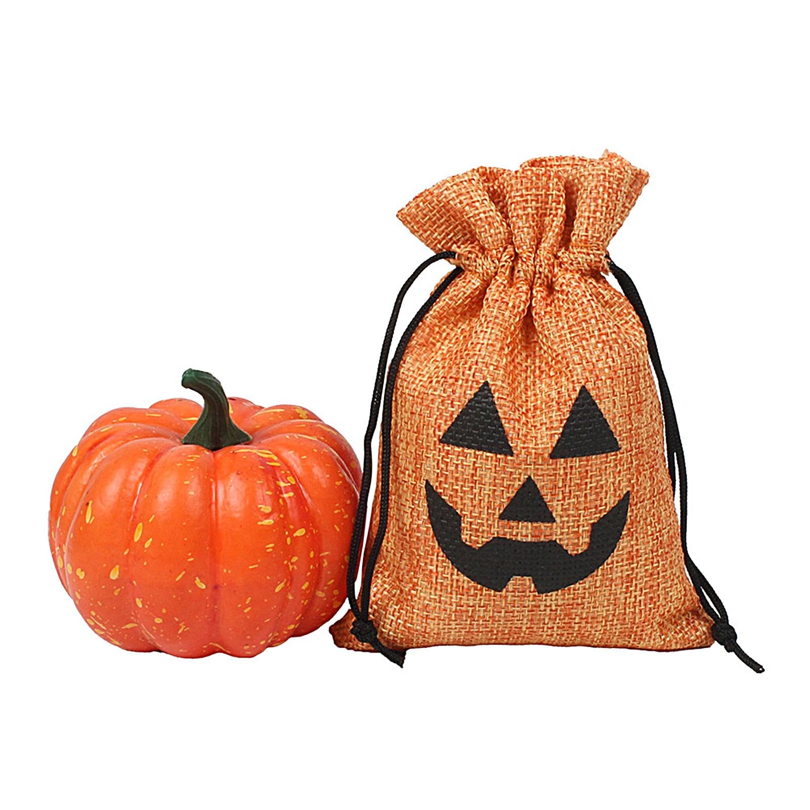 Whaline Halloween-Jutebeutel Mit Kordelzug – 24 Stück, 6 Designs, Für Süßigkeiten & Deko