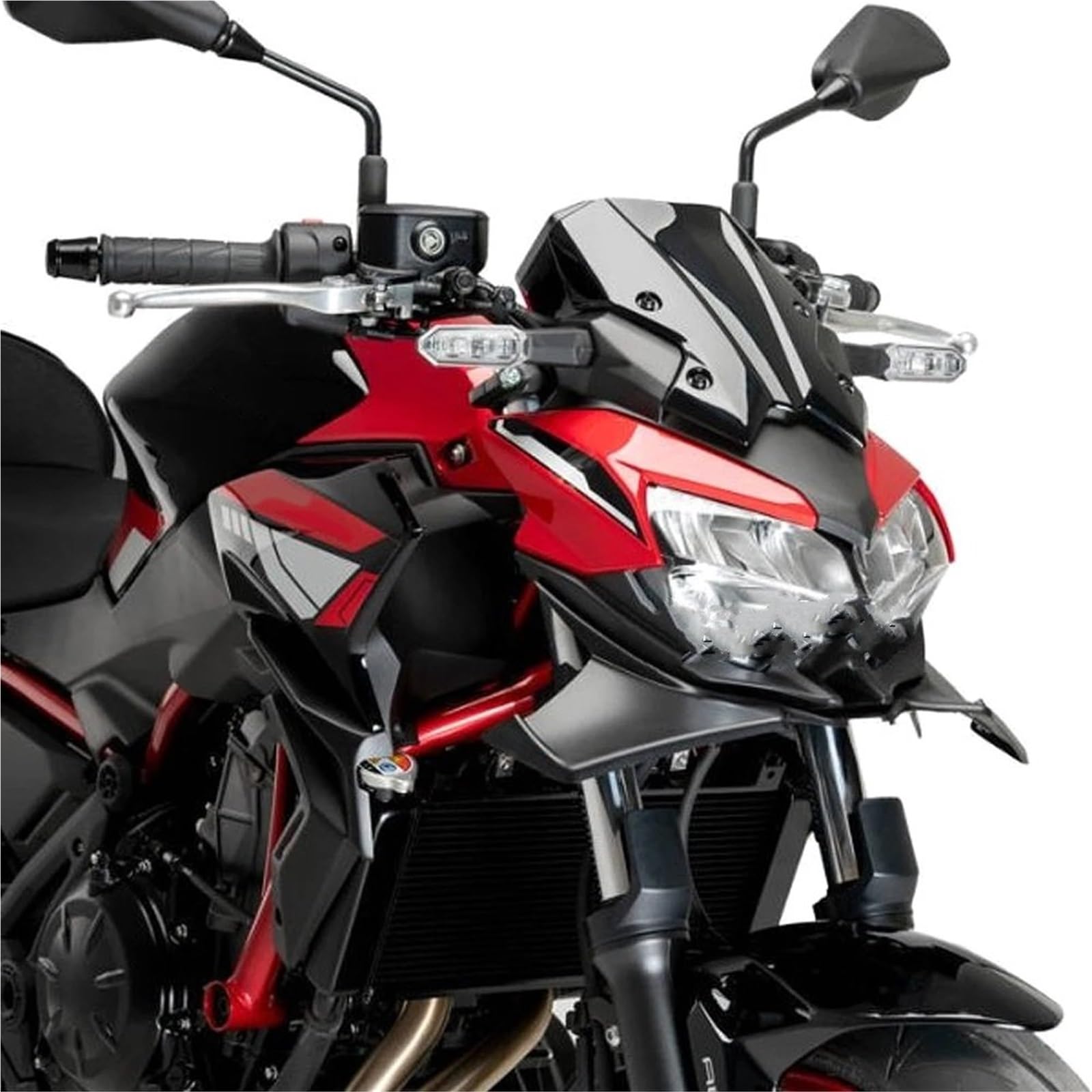 Front Bumper Splitter dachowy Pasuje do Kawasaki Z 650 Z650 2021-2025 Spoiler Winglets Aerodynamiczny Przednia Owiewka Akcesoria