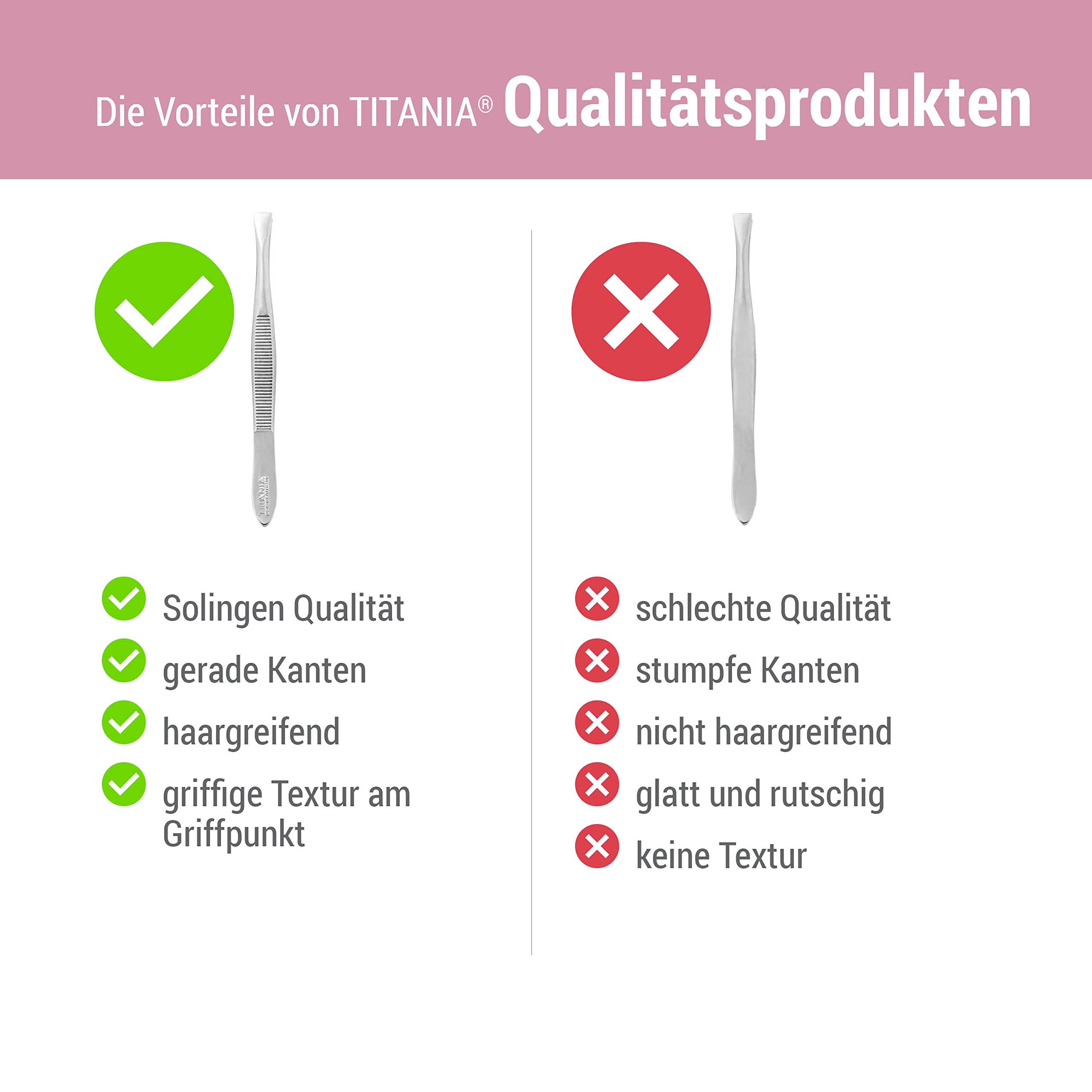 Pęseta Titania – proste opakowanie 1 x 12 g