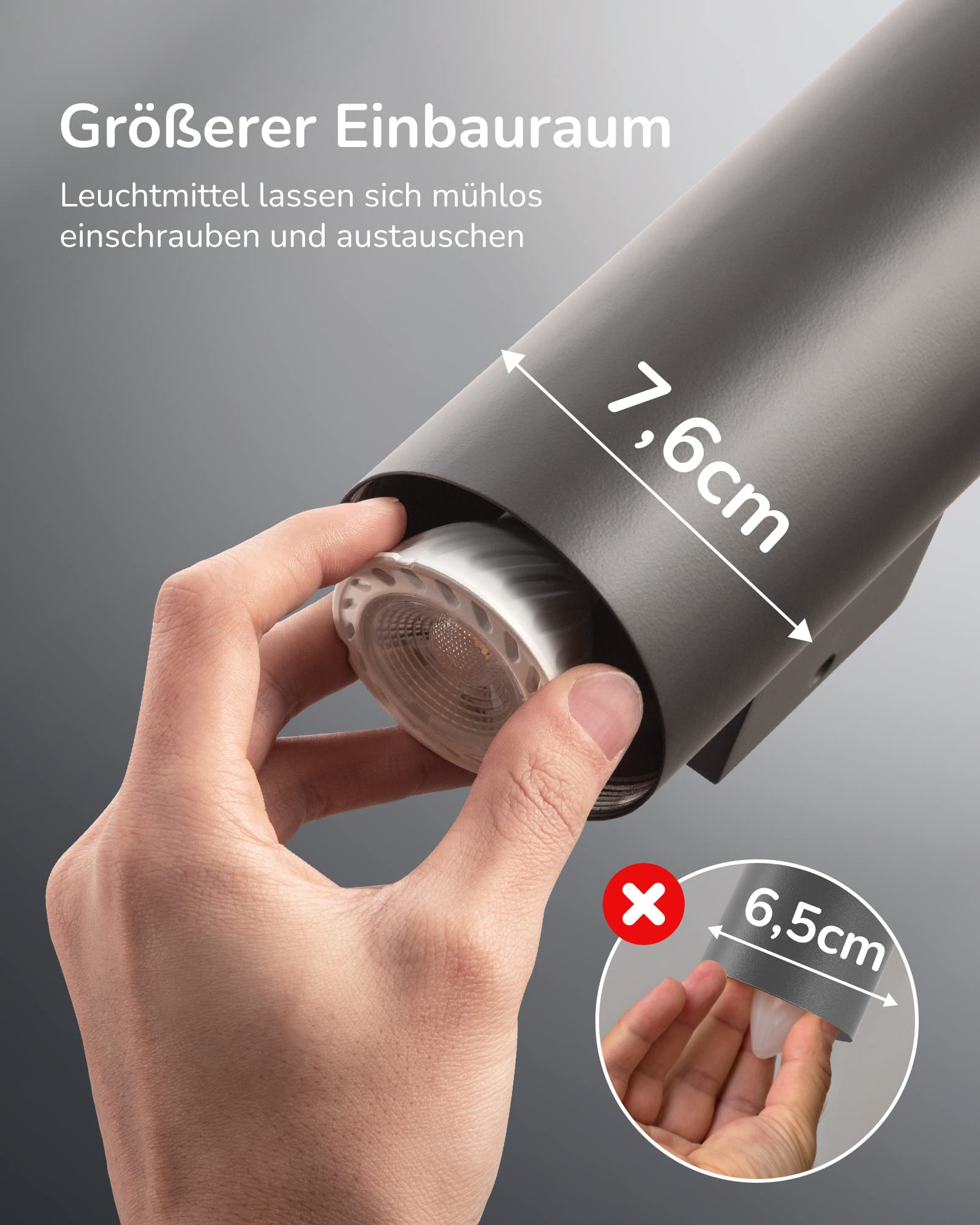 EDISHINE Up and Down Aussenleuchte, Anthrazite Wandleuchte Aussen 2er, IP44 Wasserdichte Wandlampe, Aussenbeleuchtung Hauswand, Terrassenbeleuchtung, Balkon Lampe, Modern, ohne Leuchtmittel