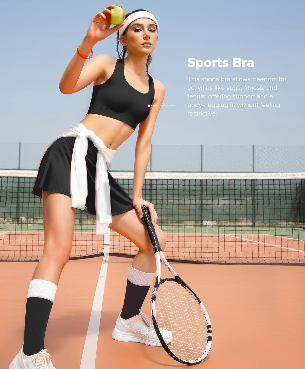 BRXL Women's Halter Adjustable Sports Bras Open Back Padded Workout Gym Yoga Crop Tank Tops - Image 5