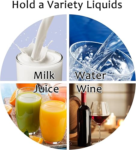 Miniatura 6 de Hillside-Kit Frascos de plástico ocultables y reutilizables con embudo de 8 onzas a prueba de fugas para viajes al aire libre (blanco-6 piezas)