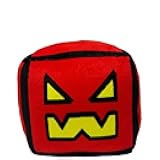 Geometry Plush Toys,4.7Inch Cube Volume Wood Stuffed Animal Plushie Doll Toys Kids Gift and Festival Decoration (AngerRed)