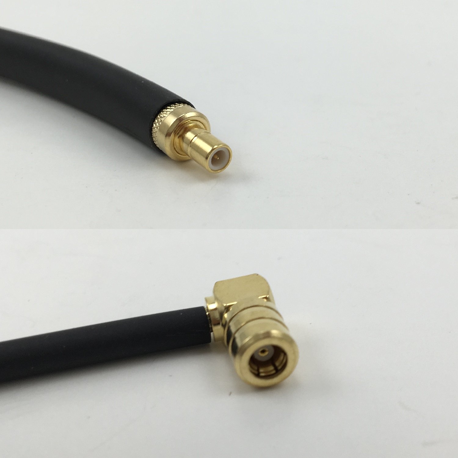 10 feet RFC195 KSR195 SMB MALE to SMB FEMALE ANGLE Pigtail Jumper RF coaxial cable 50ohm Quick USA Shipping