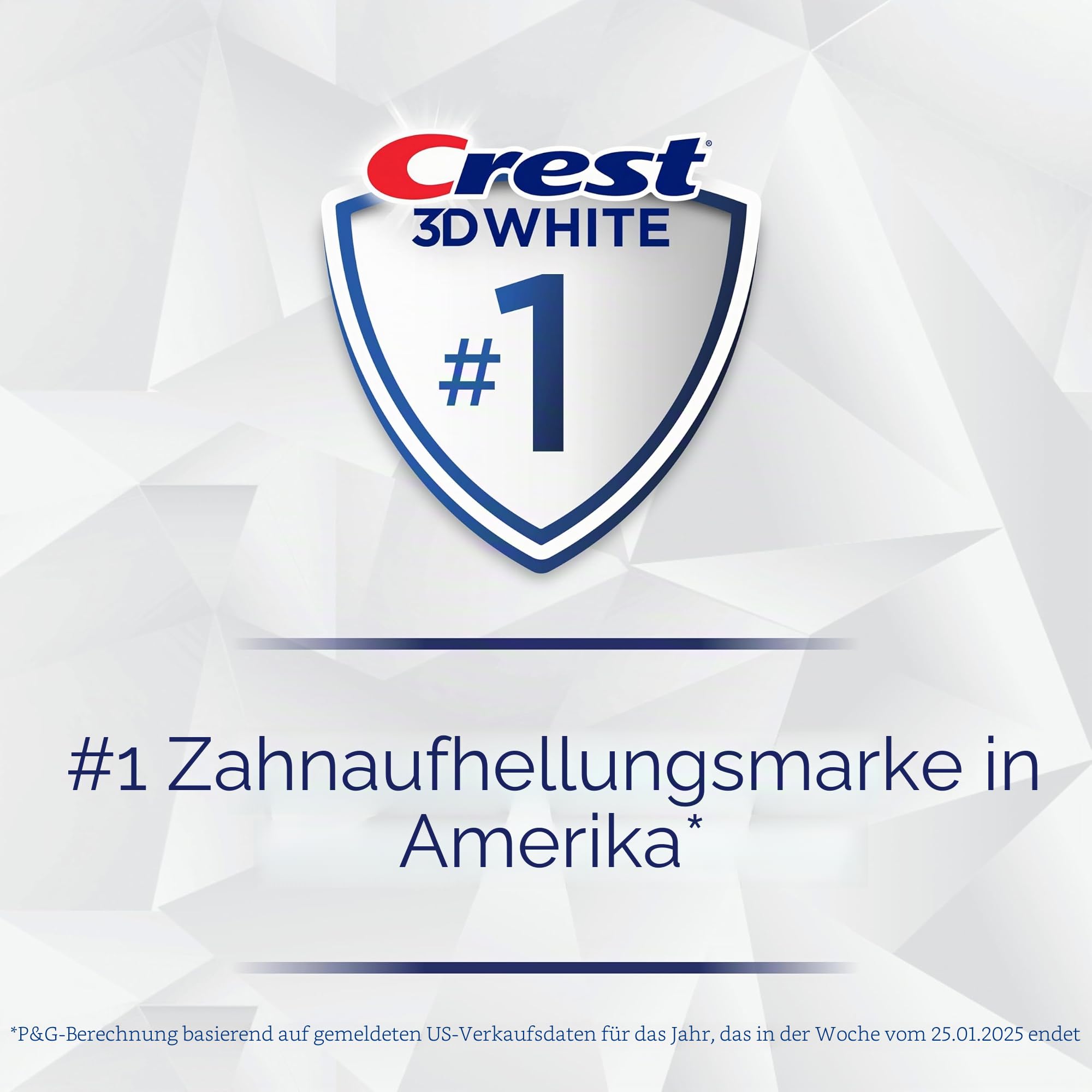 Crest 3D Whitening Zahnpasta, Weiß, Brilliance Luminous Purple, 3 Stück, 142 g, Fluorid Anti-Karies-Zahnpasta, bekämpft 100% mehr Oberflächenflecken, Vorbeugung