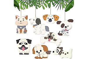 AOCEAN Unfinished Dog Cutouts - 40 Pcs for Dog Lovers