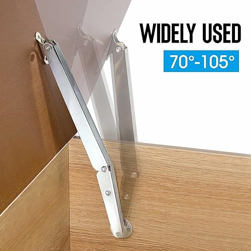 Miniatura 2 de Bisagra de soporte de tapa, bisagras de caja de juguetes de cierre suave, puntales de gas 100N, bisagras de soporte de tapa de cierre suave para