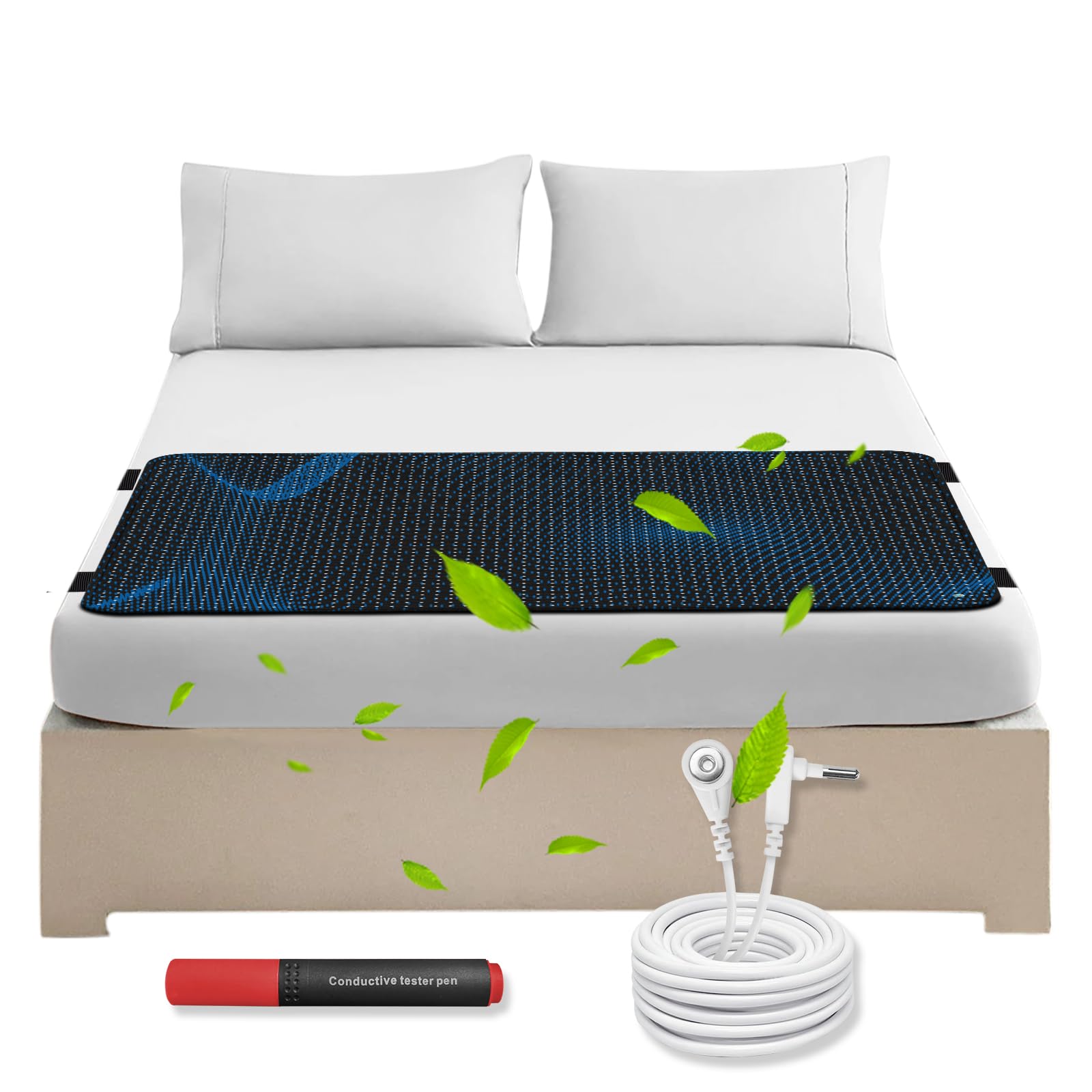 Grounding Mat for Improving Sleep, Reduce Anxiety, Pain, Inflammation, Headache Relief, Balance (27 x 78 inches)