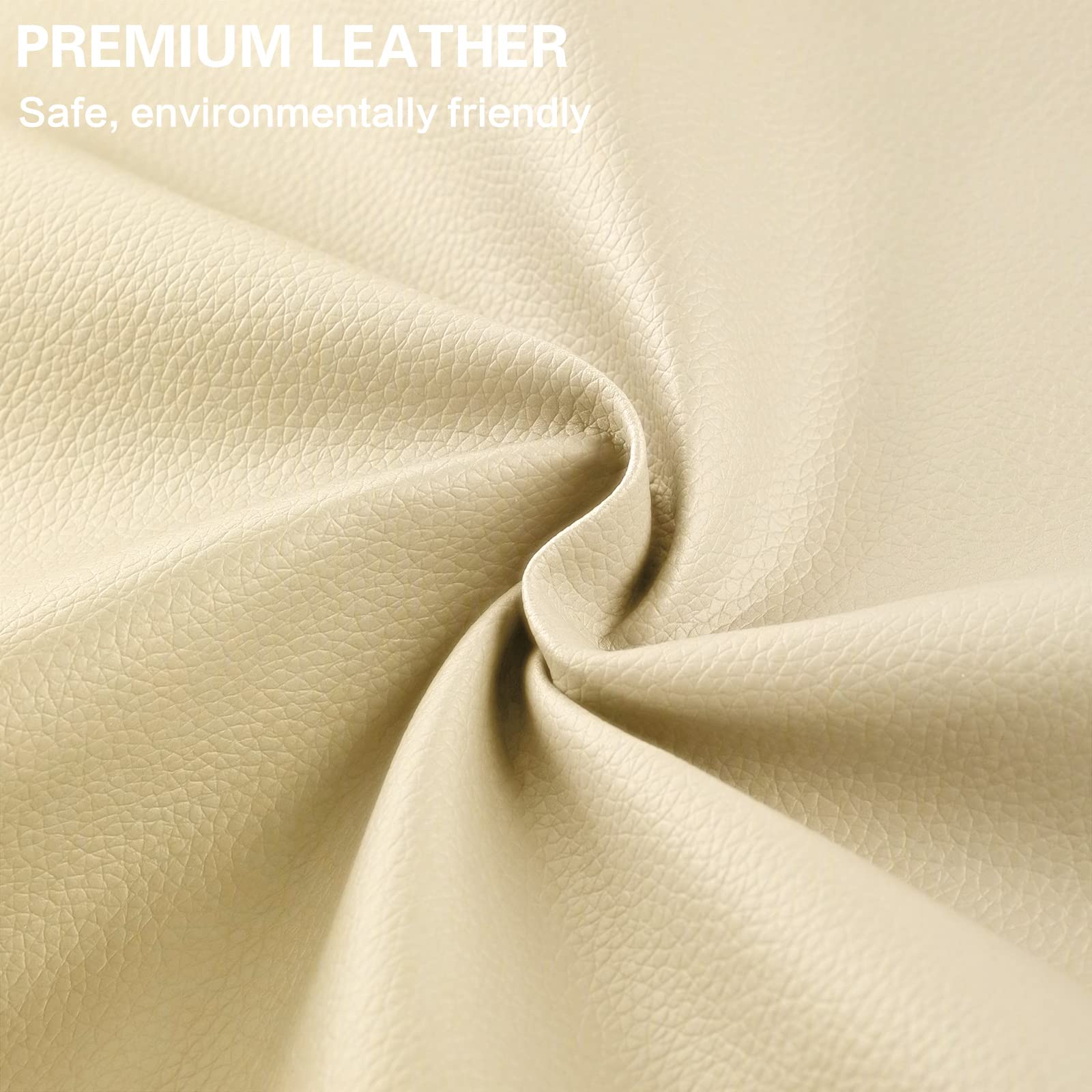 Parche autoadhesivo para reparación de cuero, parches grandes de cuero de 31 x 16 pulgadas, para muebles, kit de reparación de cuero para sofá, asiento de coche, beige claro