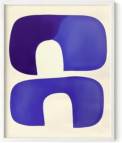 Miniatura 312 de HAUS AND HUES Arte abstracto moderno para pared, arte de sala de estar azul y verde, obra de arte moderna para paredes, imagen minimalista para sala