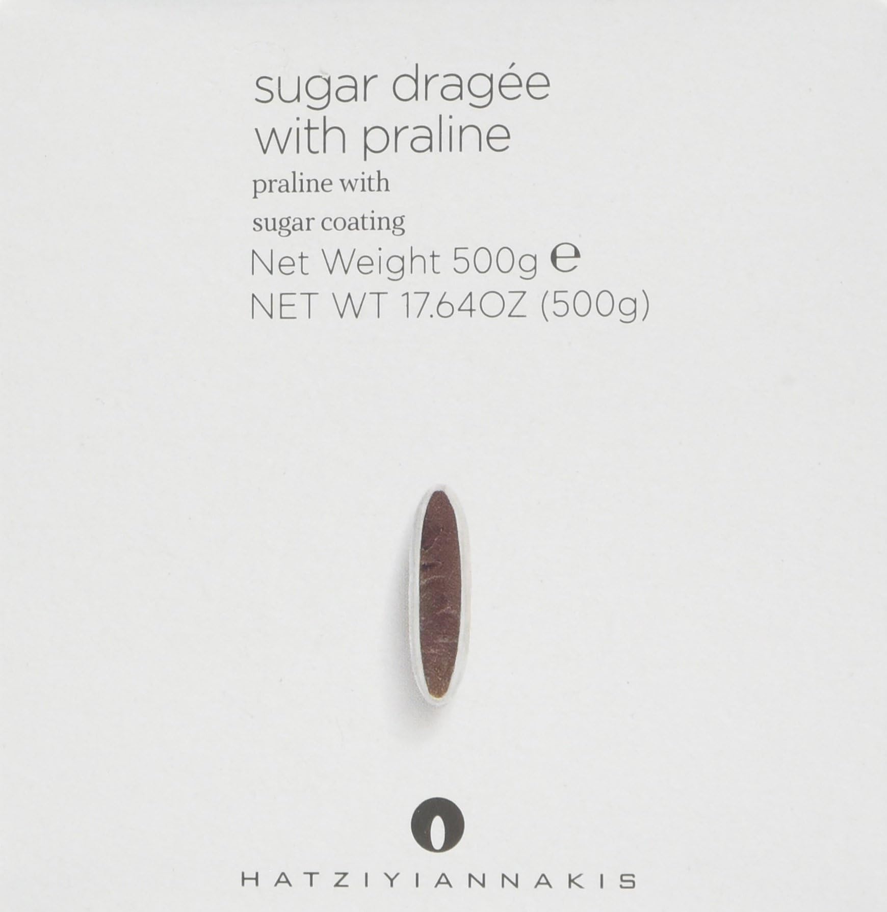 Hatziyiannakis Sugar Dragées with Chocolate Heart Multi-Colors Polished, 500 g
