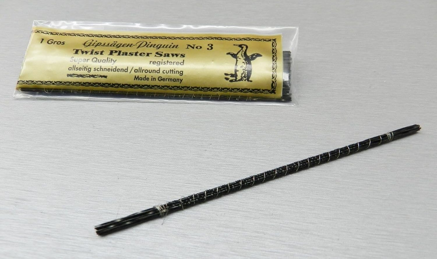 Spiral Wax Saw Blades for Plaster Wood Plastic #3 Pinguin-Germany 144 Sawblades