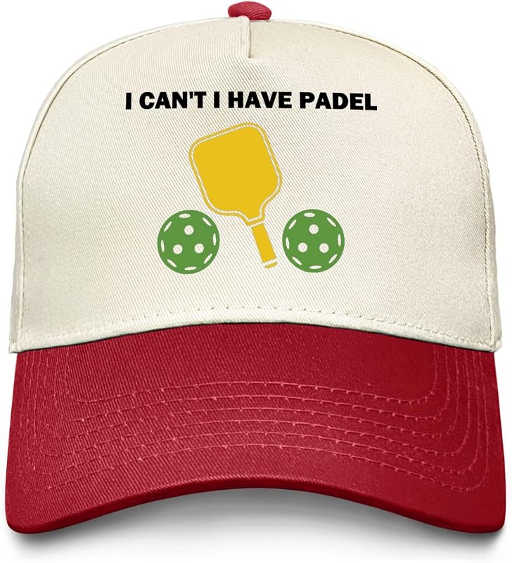 Gorra I Can't I Have Padel para Mujer Gorras de Béisbol con Diseño Gorras