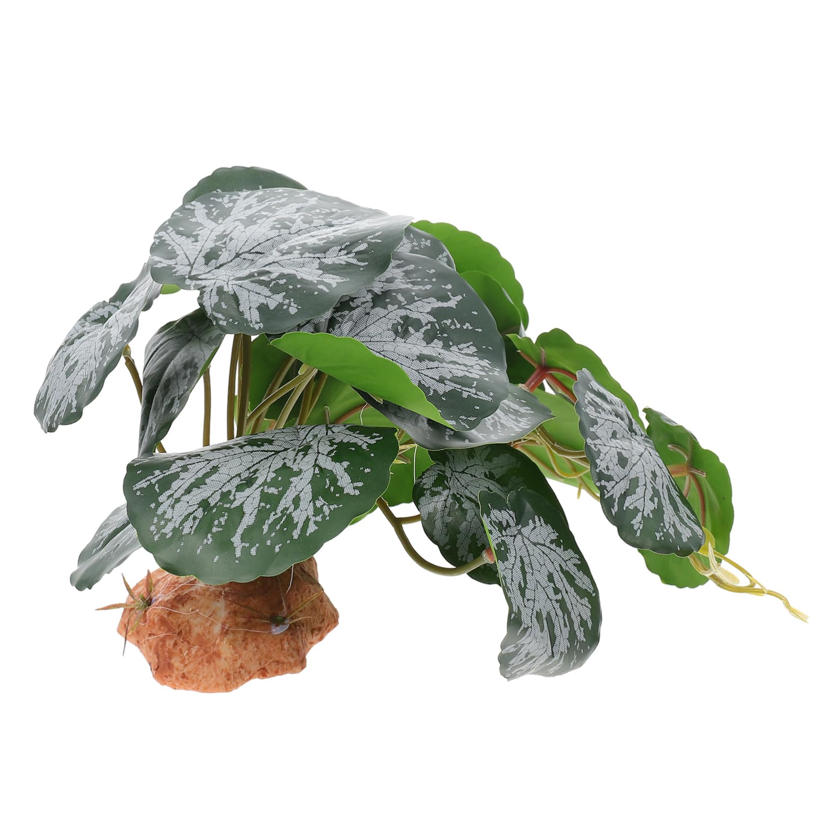 Happyyami Reptile Plant Decor Lifelike Artificial Terrarium Plant for Reptile Tanks Habitat Accessory for Lizards Turtles and Frogs Enhances Environment and Reduces Stress