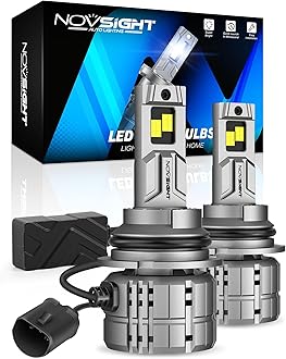NOVSIGHT 9007 Fog Bulbs 88000LM, 900% Ultra Bright 9007 Fog Bulbs, Pack of 2