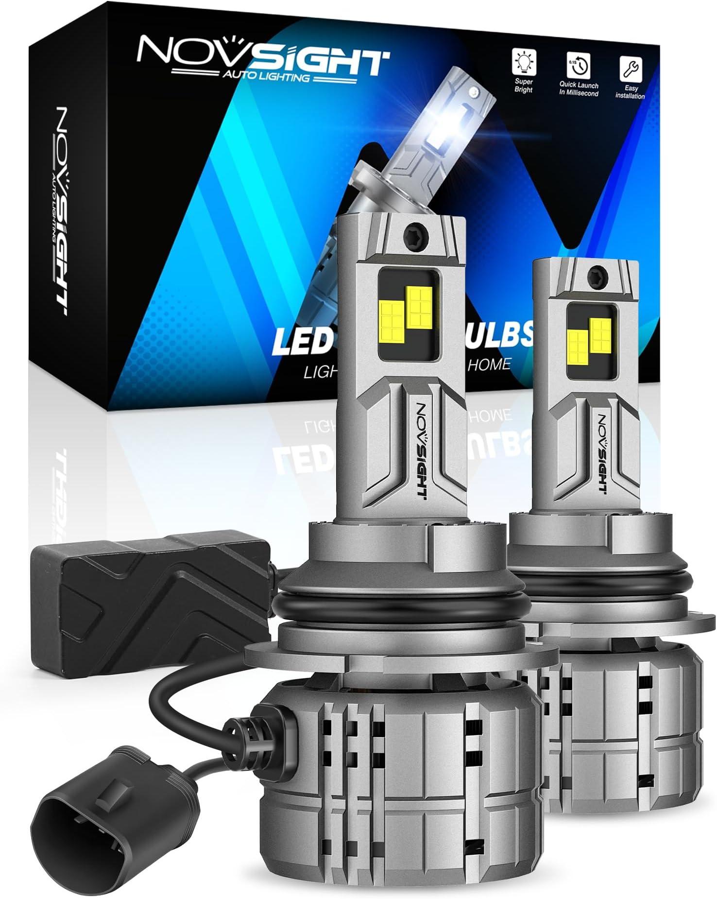 9007 Fog Bulbs 88000LM, 900% Ultra Bright 9007 Fog Bulbs, Pack of 2