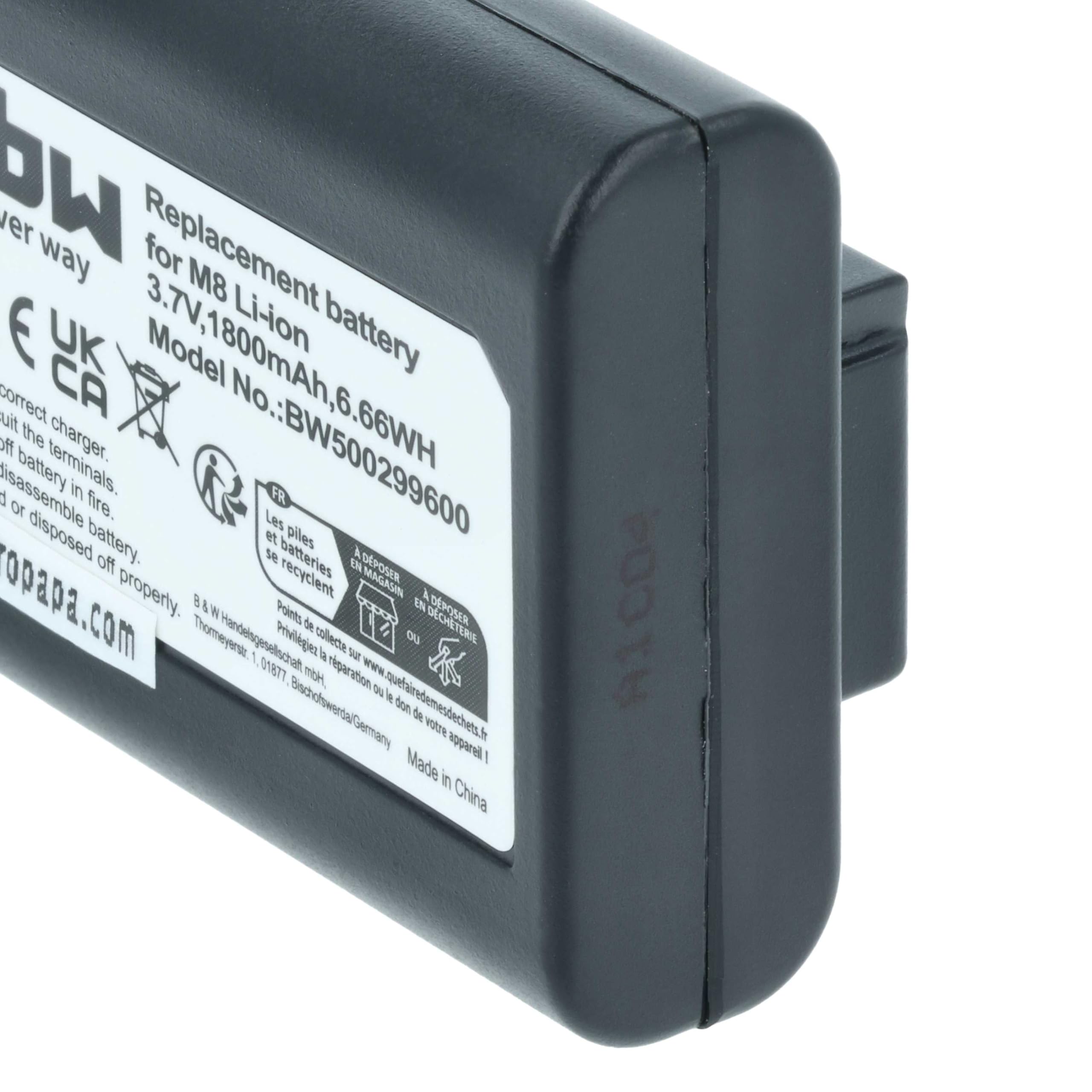 vhbw 3 x akumulator zastępczy do Leica BLI-312, 14464, BP-SCL1 do kamery (1800 mAh, 3,7 V, litowo-jonowy)