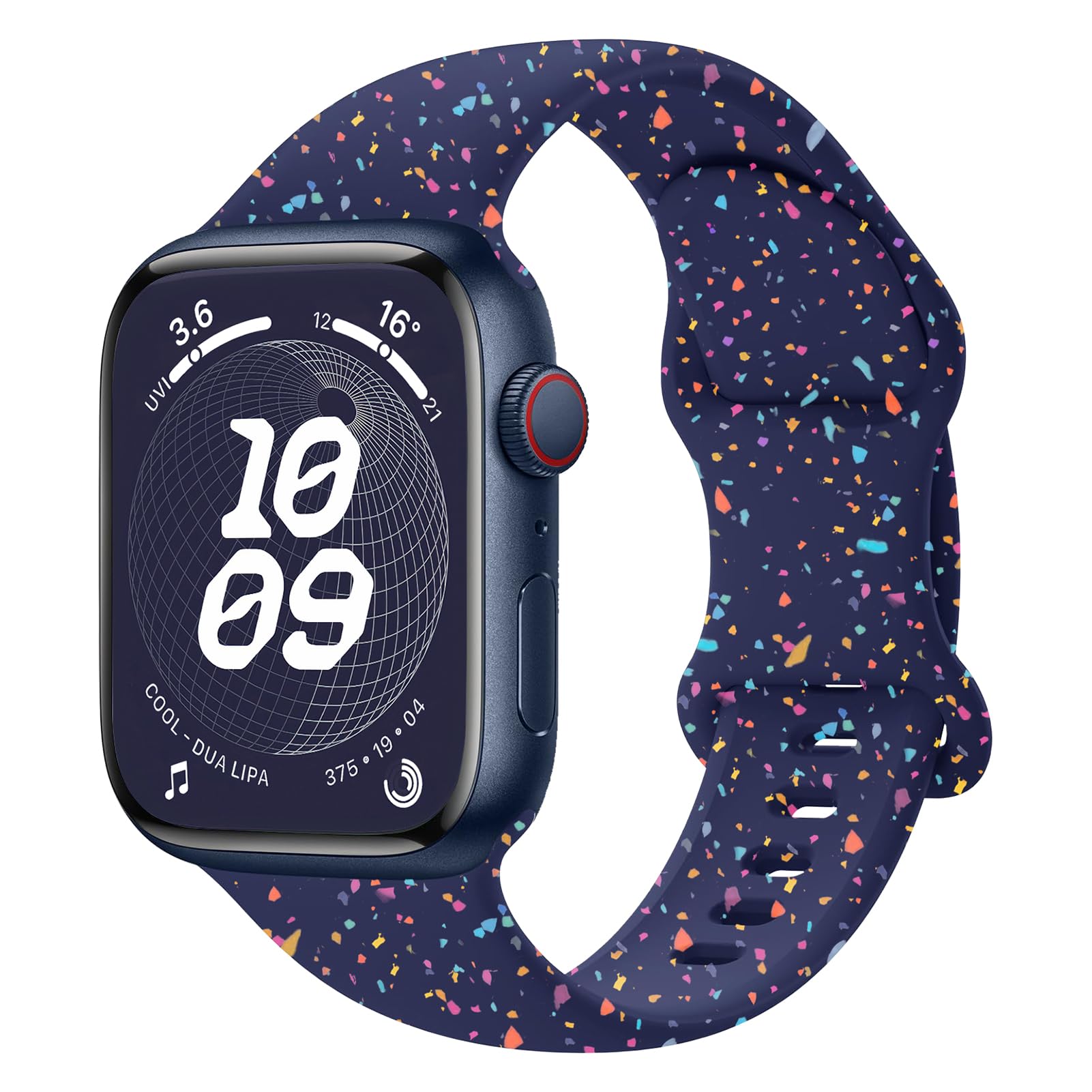 Sport Bands for Apple Watch Band 40mm 41mm 38mm 44mm 45mm 42mm iWatch Bands for Women Men,Recycled Plastic Silicone Strap for Apple Watch Series 9 8 7 6 5 4 3 SE 2nd Ultra/2 49mm 38 41 44 45 42 40 mm