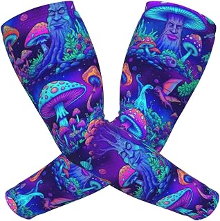 Funny Summer Cooling Arm Sleeves Anti Slip UV Protection Compression Sleeves for Men Women All Sports