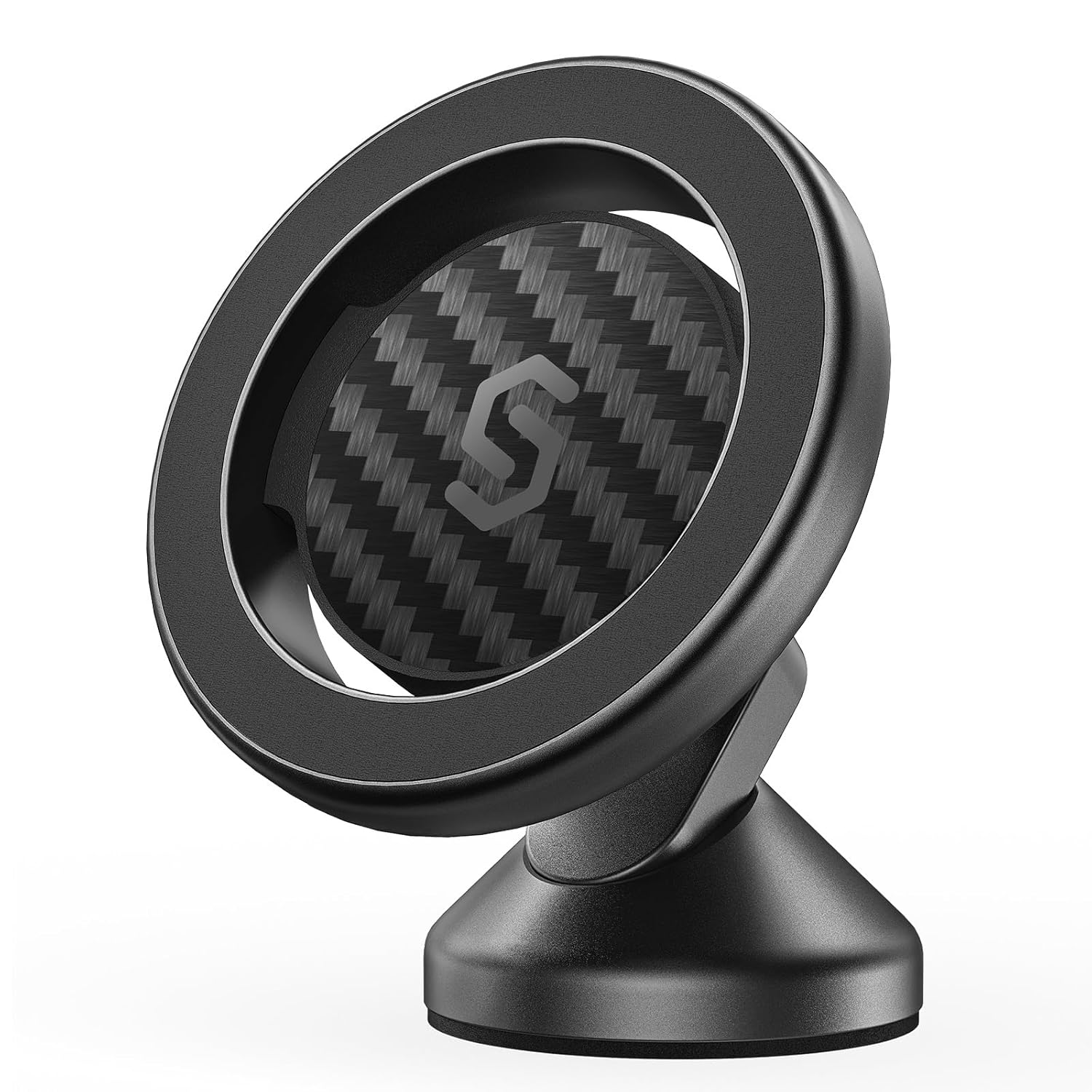 SYNCWIRE MagSafe Car Mount - Flexible Rotation Magnetic Phone Holder for Dash Strong Magnets Universal Compatible iPhone Samsung