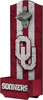 FOCO NCAA unisex-adult NCAA College Team Logo Wooden Bottle Cap Opener Sign