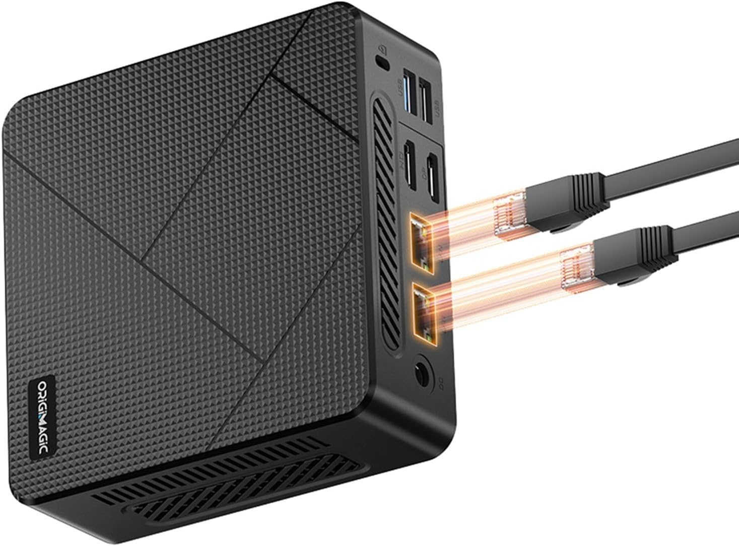 C4 Mini PC 11 Pro, Ryzen 5 3550H Mini Desktop Computer (Beat N150/N100/N95) Dual 1000Mbps NIC LAN, 8GB RAM 256GB SSD Micro PC, WiFi 5, BT 5.0, Triple Display, PC for Home Theater, Office