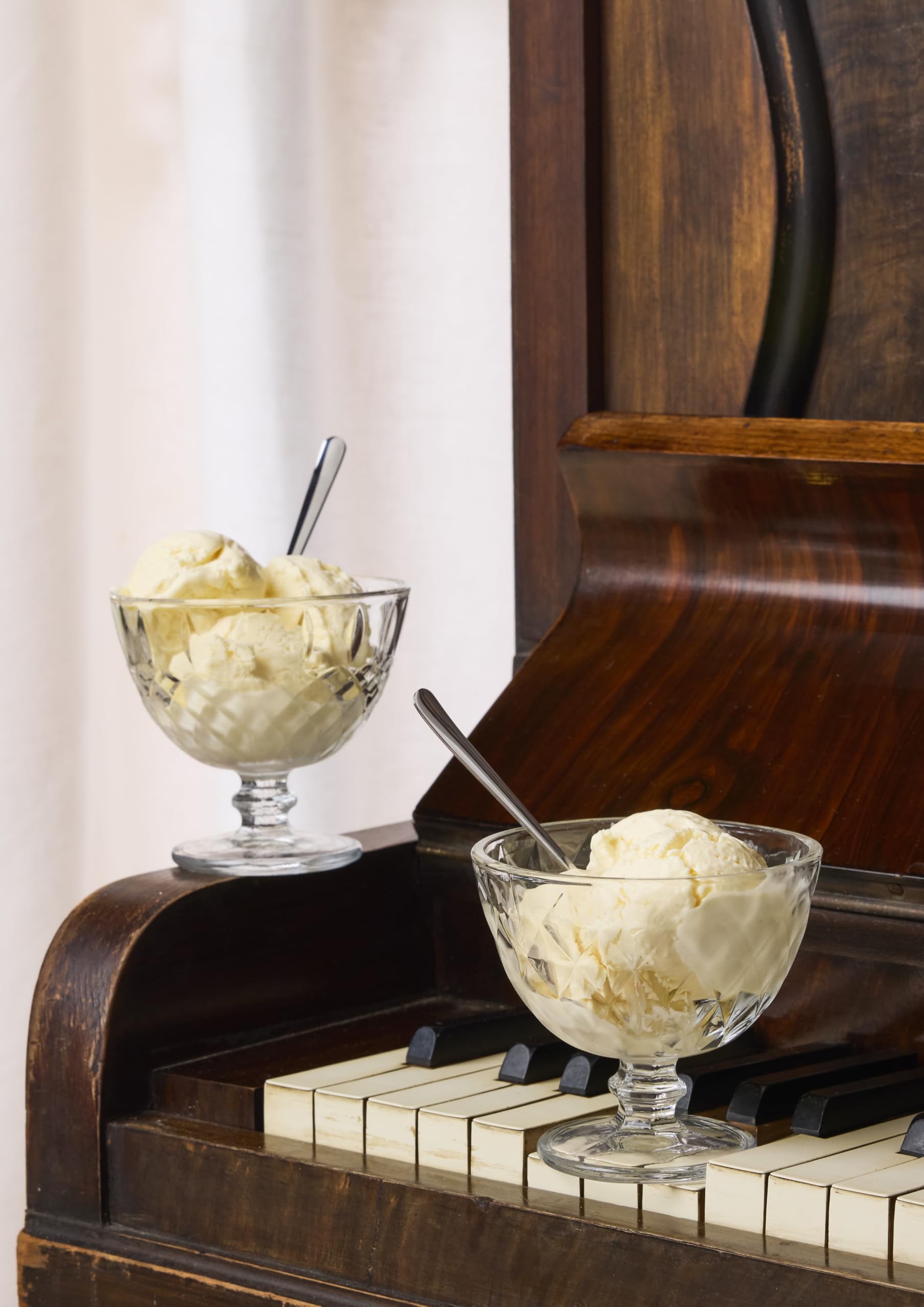Tognana Diamond Classy, set de 6 copas para helado de 280 cc, vidrio, transparente