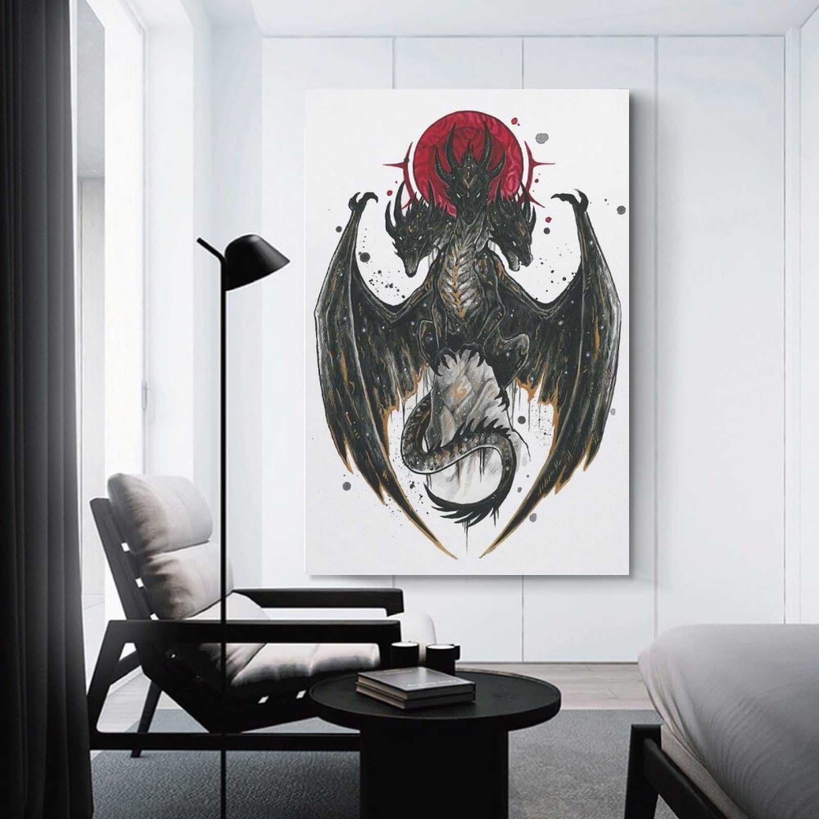 Junmoney Chudo Yudo Hanging Wall Art 20x30inch(50x75cm), for New Homes, Bedrooms Or Workspaces, Thoughtful Wall Decor for Art Lovers