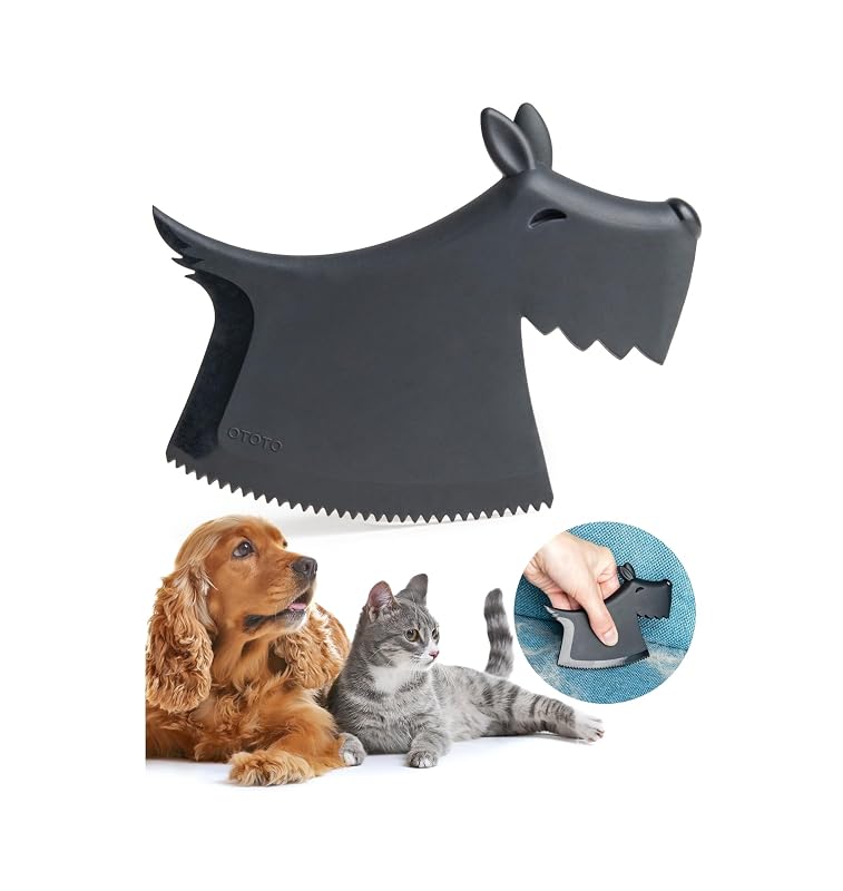 Removedor de pelos para cães OTOTO Scruffy reutilizável, Preto