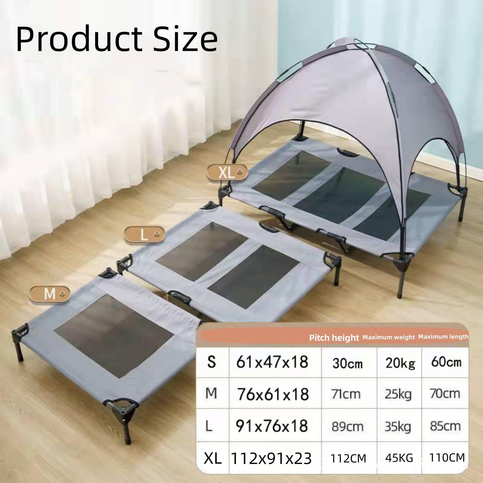 Baldachin-Zelt Für XL-Hundebett – 178x140 Cm, Pop-up, Wasserabweisend, UV-Schutz, Für Garten, Camping & Terrasse
